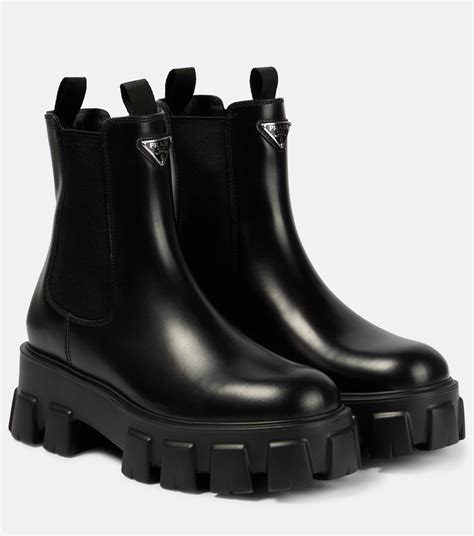 prada monolith chelsea|Prada monolith boots women's.